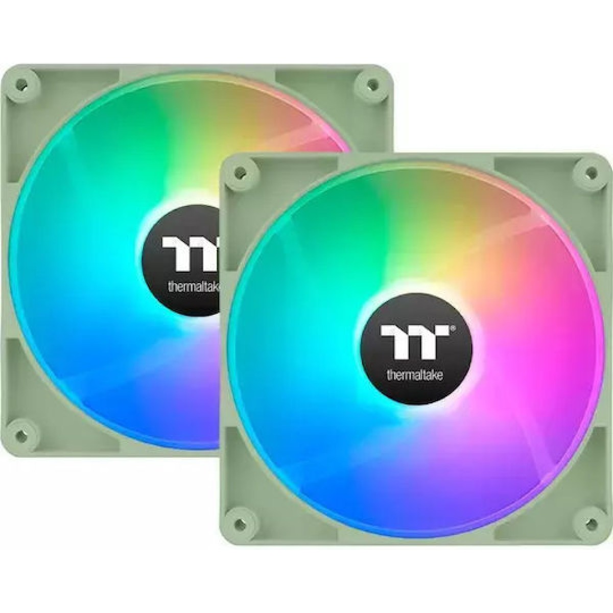Thermaltake CT120 Case Fan με ARGB Φωτισμό 2τμχ Matcha Green