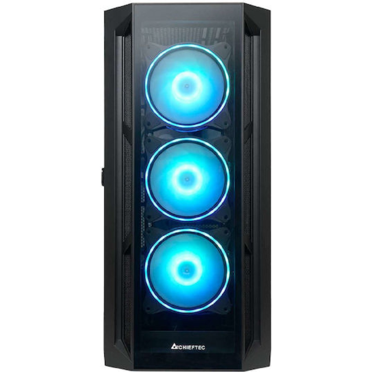 Chieftec APEX Gaming Midi Tower Κουτί Υπολογιστή με Πλαϊνό Παράθυρο και RGB Φωτισμό Μαύρο