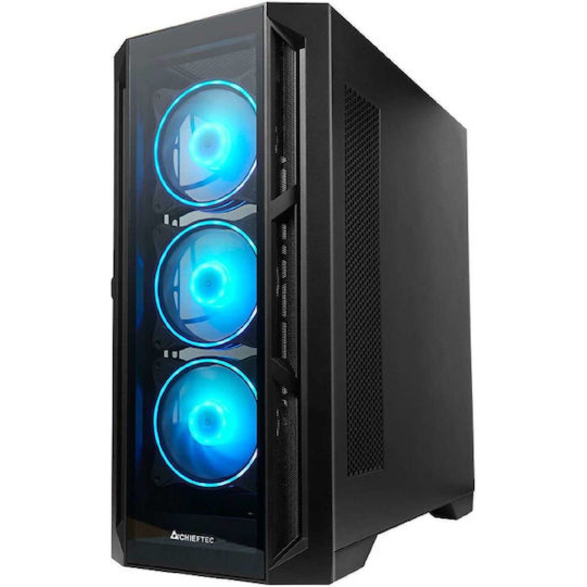 Chieftec APEX Gaming Midi Tower Κουτί Υπολογιστή με Πλαϊνό Παράθυρο και RGB Φωτισμό Μαύρο