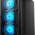Chieftec APEX Gaming Midi Tower Κουτί Υπολογιστή με Πλαϊνό Παράθυρο και RGB Φωτισμό Μαύρο