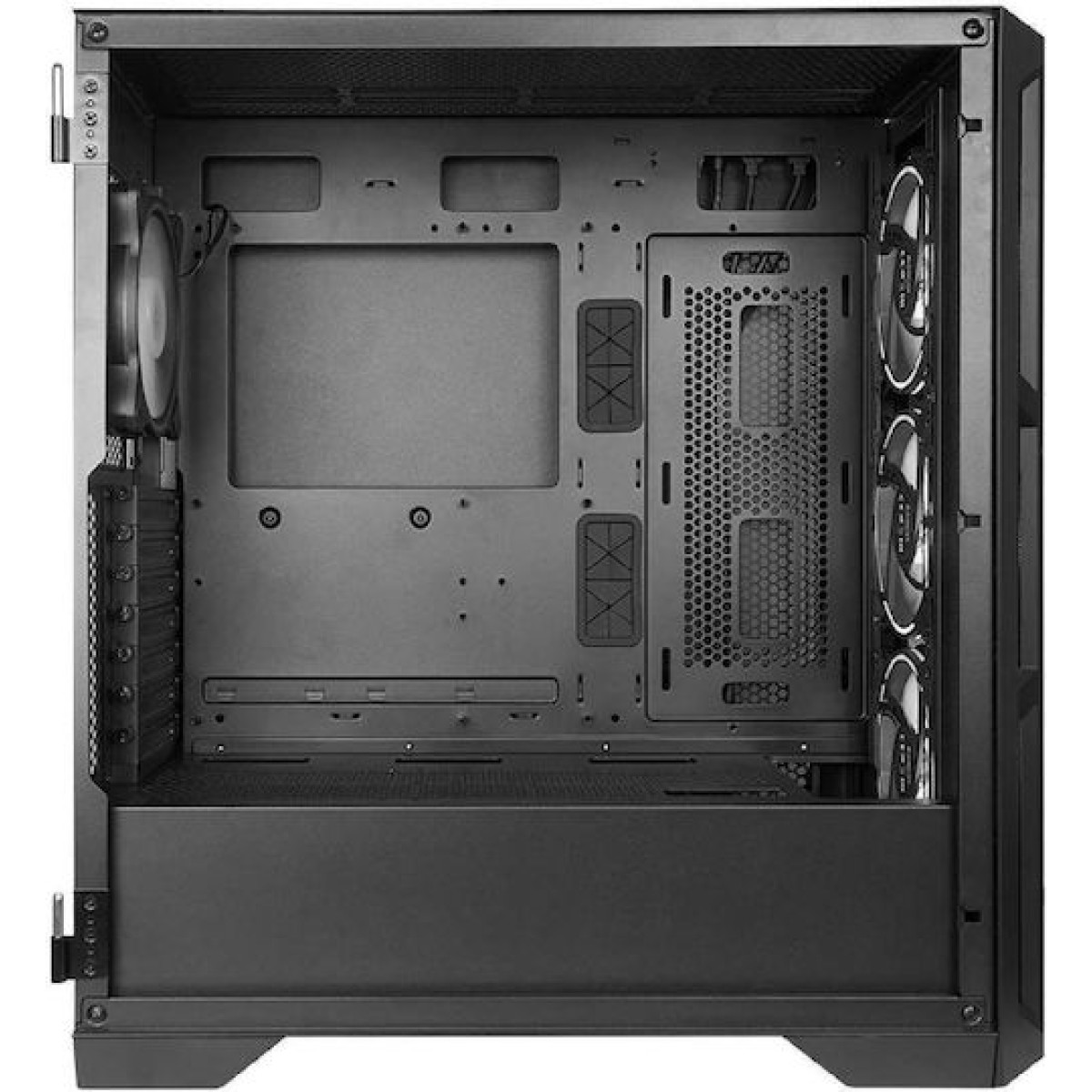 Chieftec APEX Gaming Midi Tower Κουτί Υπολογιστή με Πλαϊνό Παράθυρο και RGB Φωτισμό Μαύρο