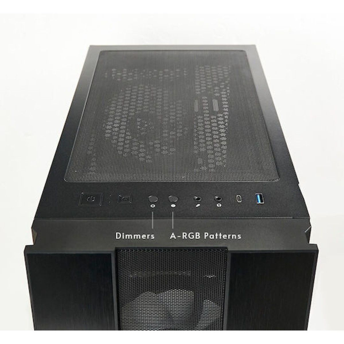 Chieftec Hunter 2 Gaming Midi Tower Κουτί Υπολογιστή με Πλαϊνό Παράθυρο και RGB Φωτισμό Μαύρο