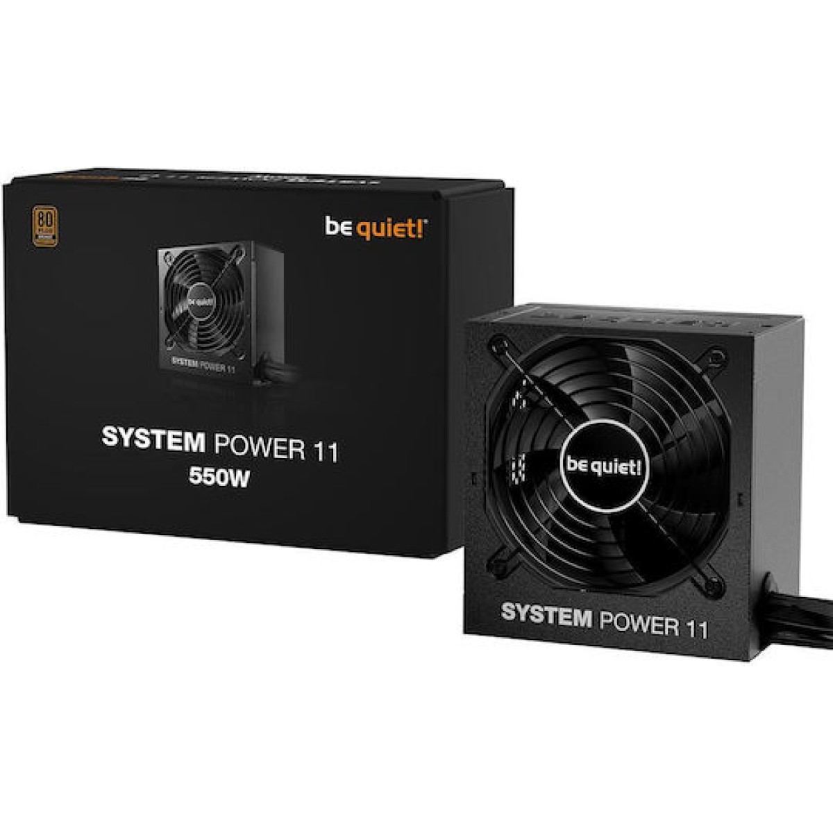 Be Quiet System Power 11 550W Μαύρο Τροφοδοτικό Υπολογιστή Full Wired 80 Plus Bronze