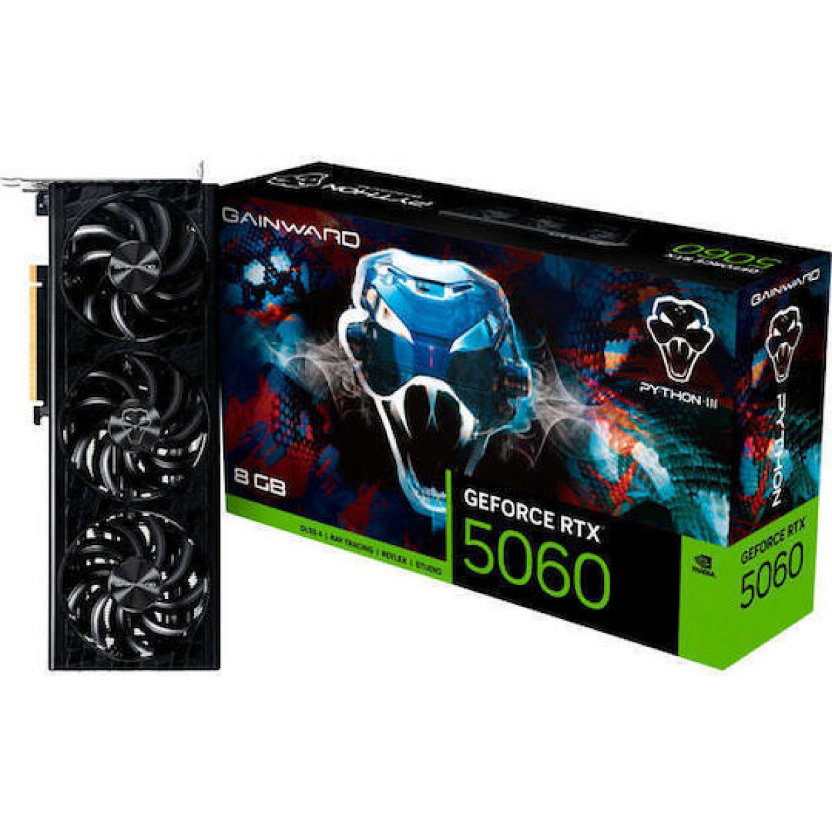 Palit GeForce RTX 5060 8GB GDDR7 Python III OC Κάρτα Γραφικών
