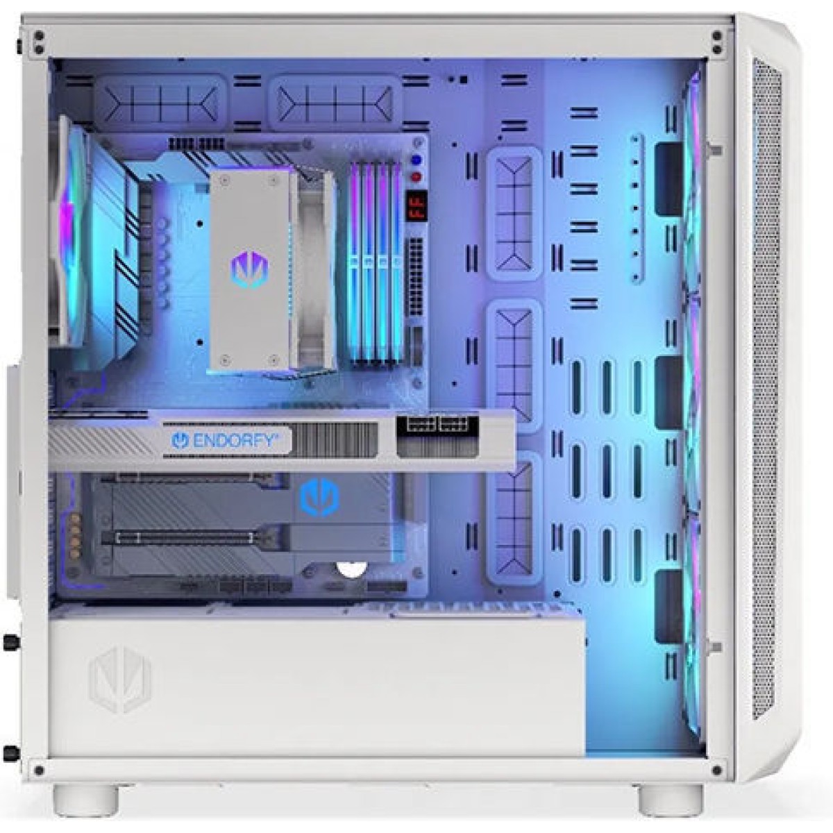 Endorfy Arx 700 ARGB Gaming Midi Tower Κουτί Υπολογιστή με Πλαϊνό Παράθυρο Λευκό