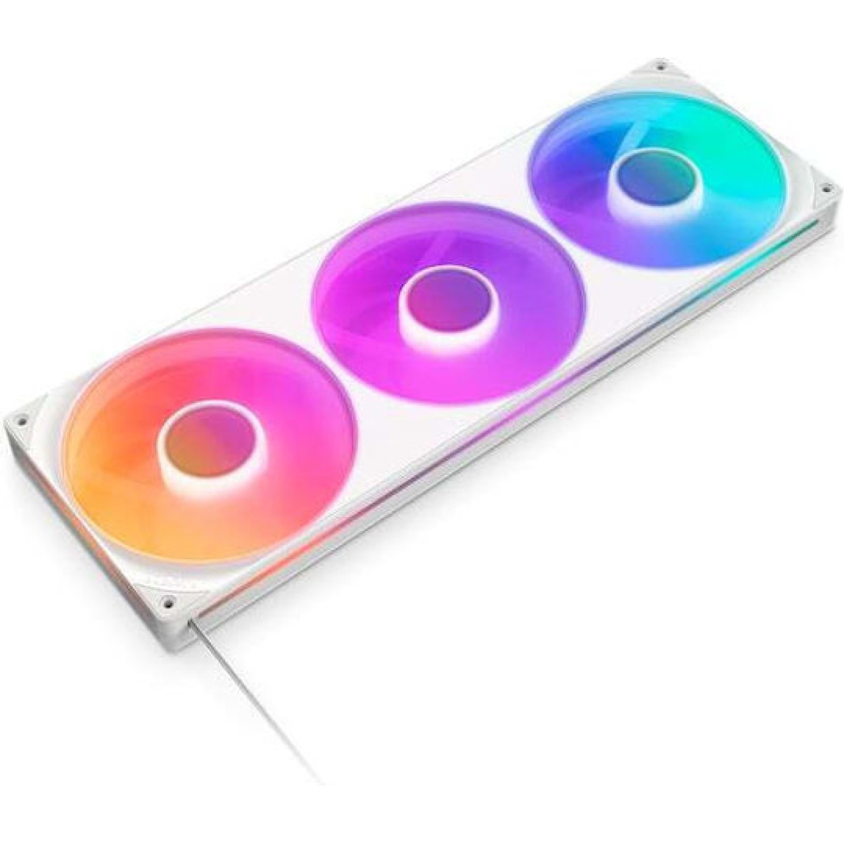 NZXT F420 RGB Case Fan 140mm με Σύνδεση 4-Pin PWM Λευκό