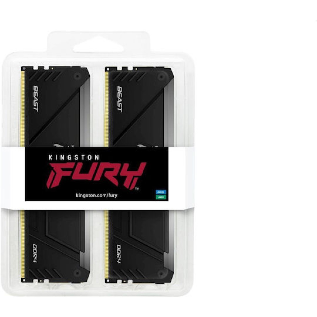 Kingston FURY Beast RGB DDR4 με Module 1x32GB και Ταχύτητα 3200 για Desktop