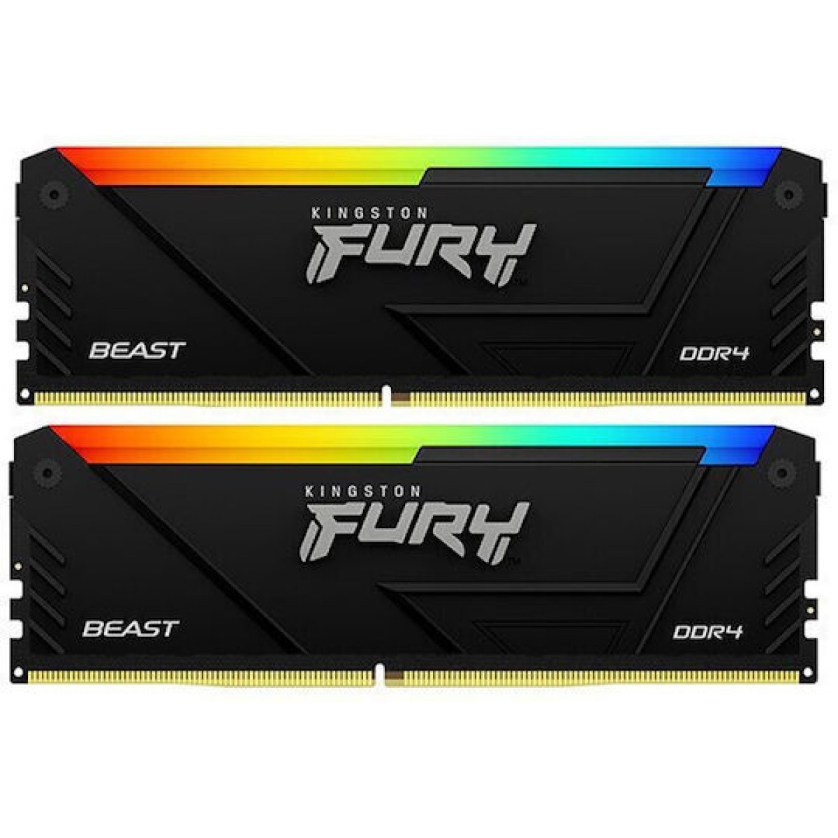 Kingston Fury Beast DDR4 32GB RAM με 2x16GB Modules και Ταχύτητα 3200 για Desktop