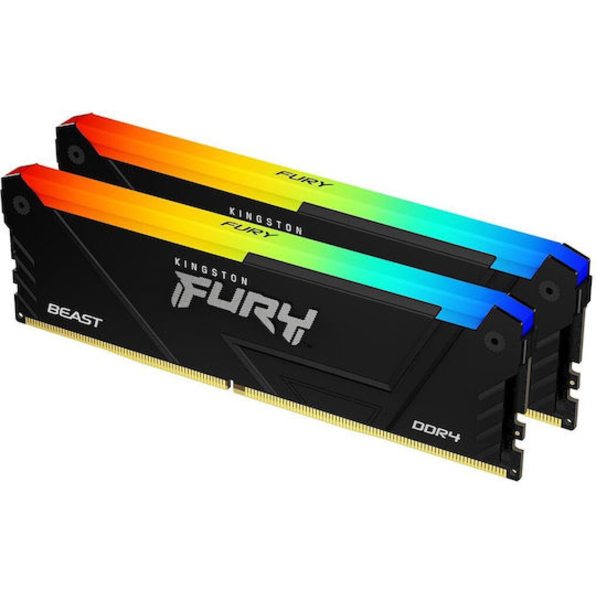Kingston Fury Beast DDR4 32GB RAM με 2x16GB Modules και Ταχύτητα 3200 για Desktop