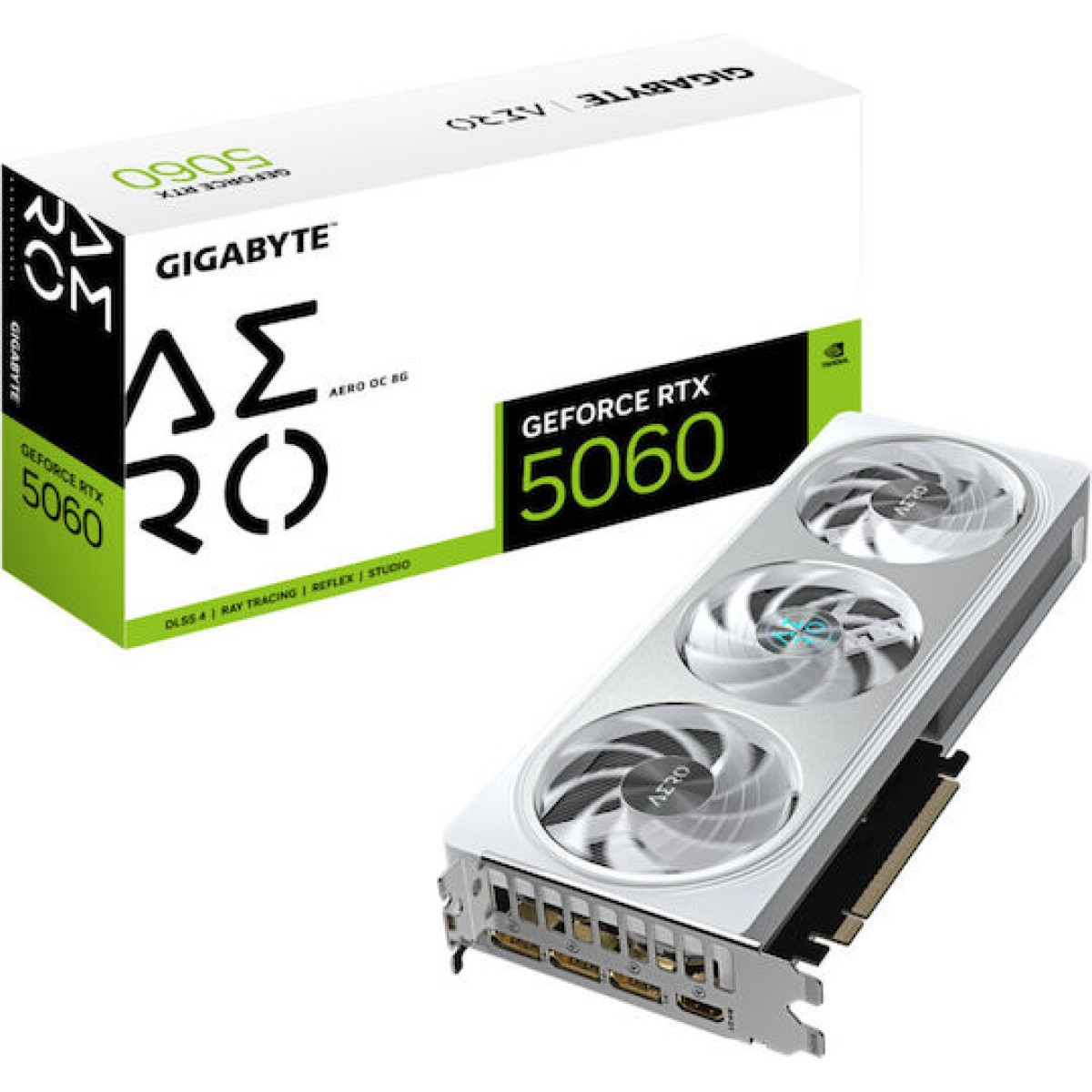 Gigabyte GeForce RTX 5060 8GB GDDR7 Aero OC Κάρτα Γραφικών
