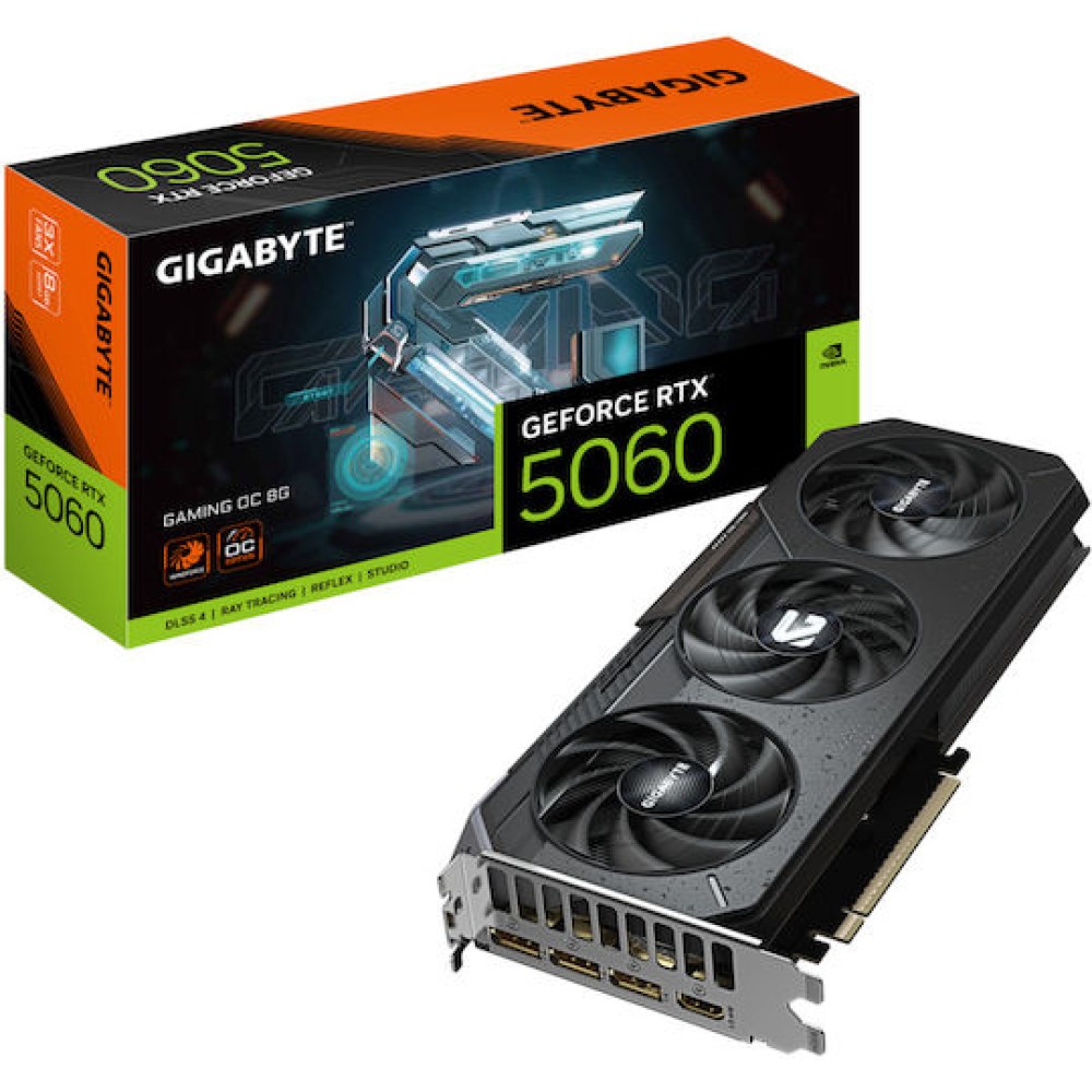 Gigabyte GeForce RTX 5060 8GB GDDR7 GAMING OC Κάρτα Γραφικών