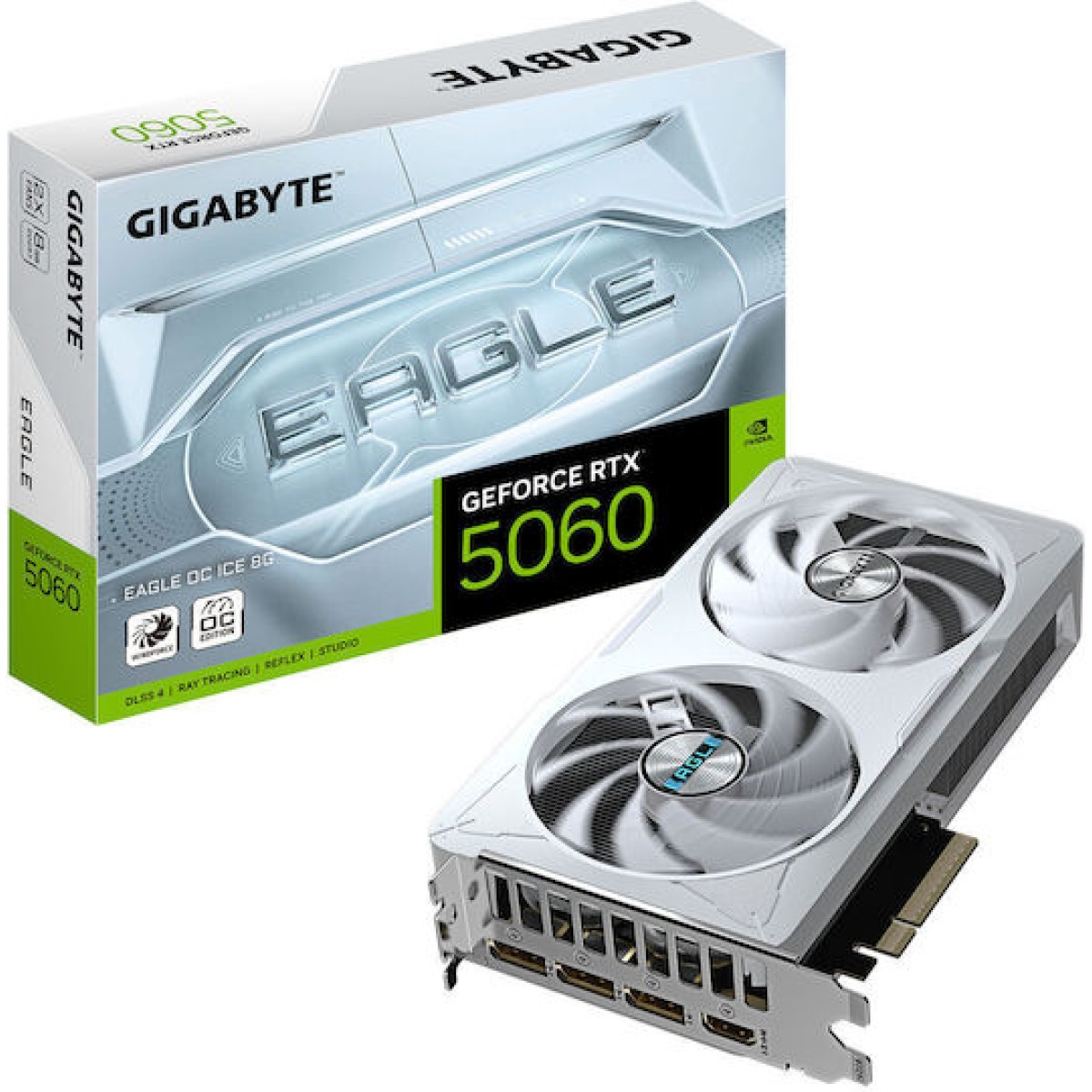 Gigabyte GeForce RTX 5060 8GB GDDR7 Eagle OC Ice Κάρτα Γραφικών