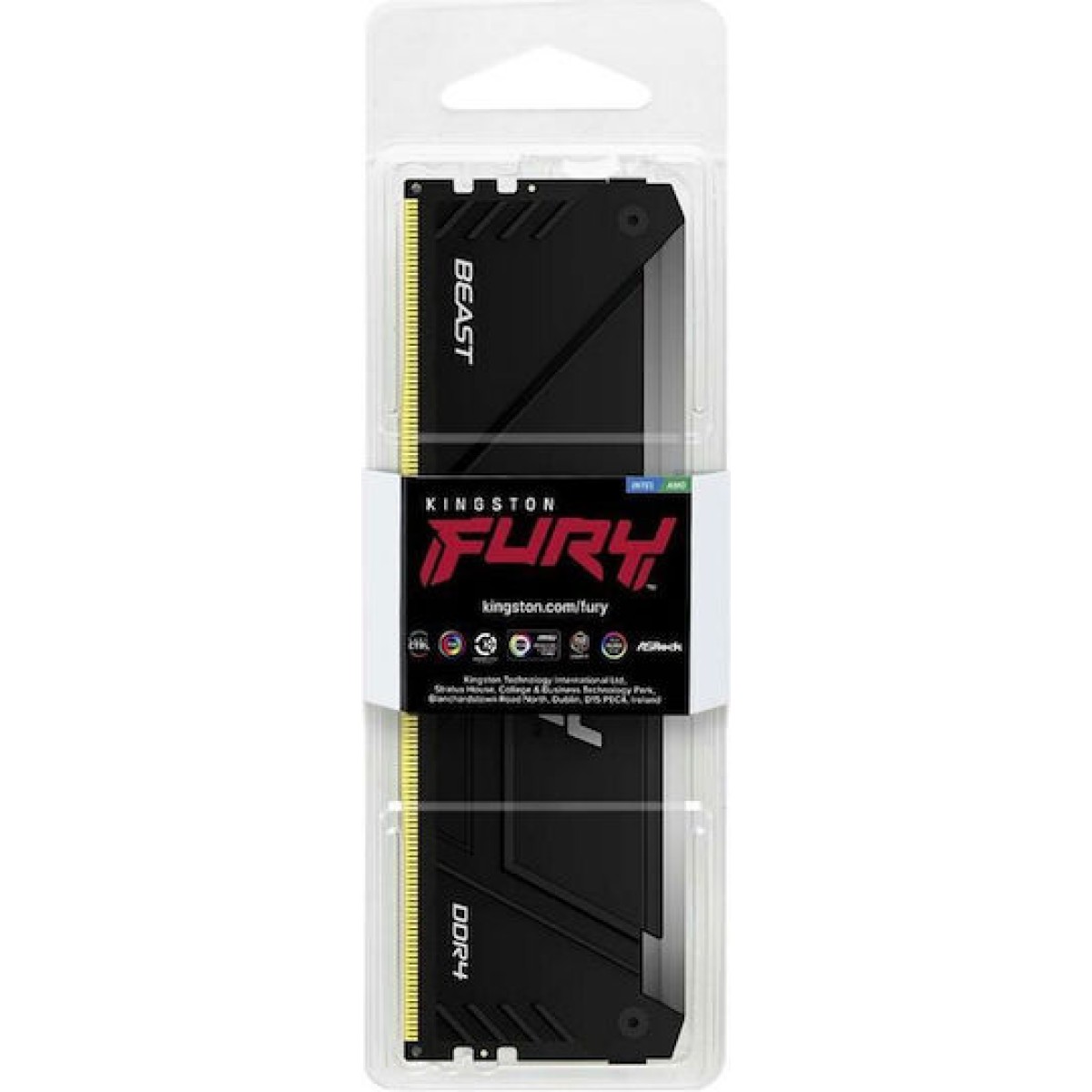 Kingston Fury Beast DDR4 με Module 1x32GB και Ταχύτητα 3200 για Desktop