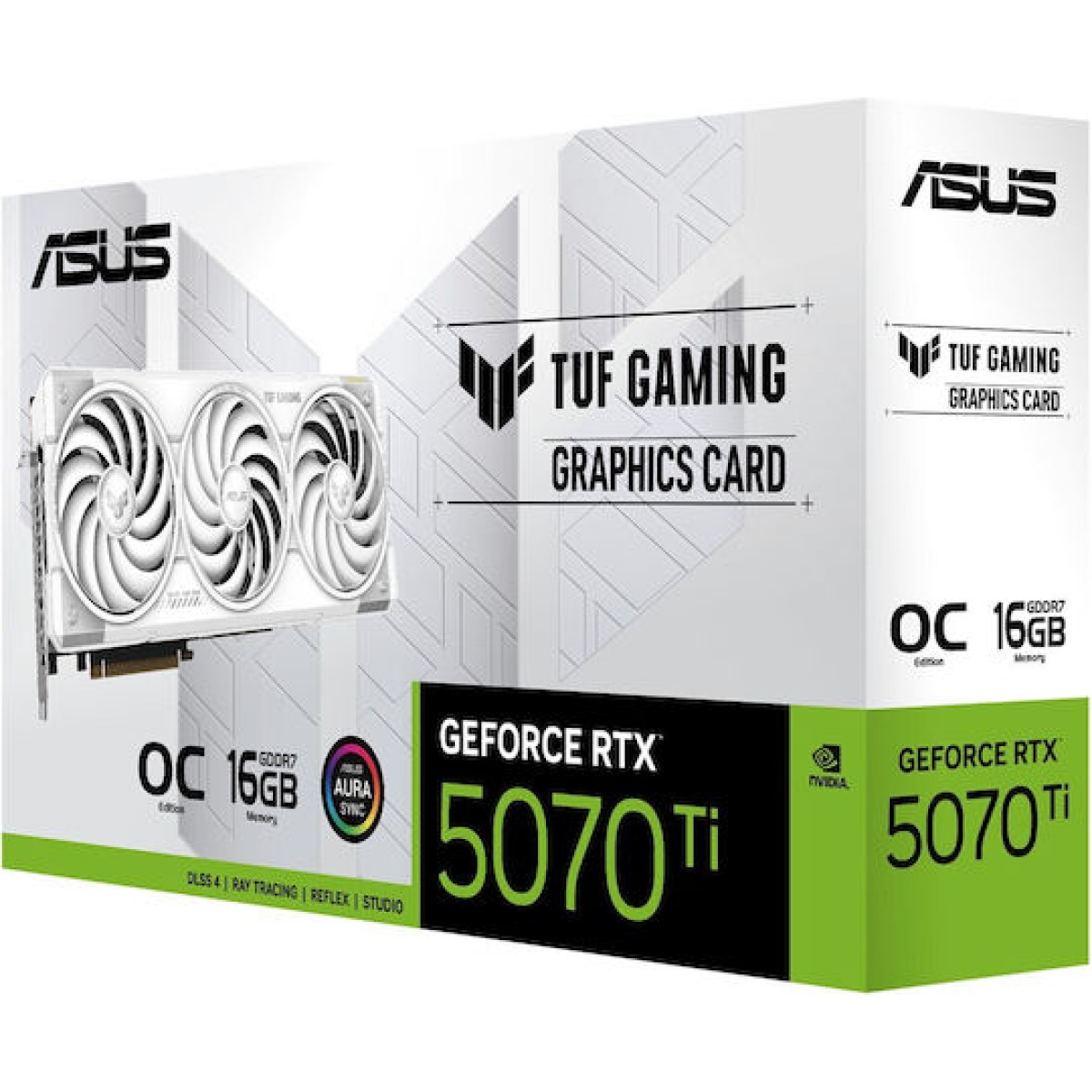 Asus GeForce RTX 5070 Ti 16GB GDDR7 Gaming OC White Κάρτα Γραφικών