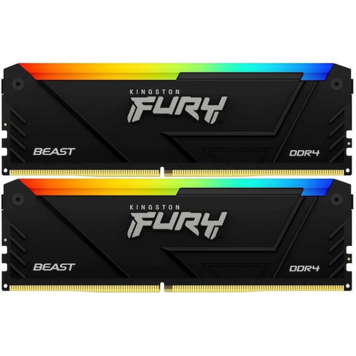 Kingston Fury Beast DDR4 32GB RAM με 2x16GB Modules και Ταχύτητα 3600 για Desktop