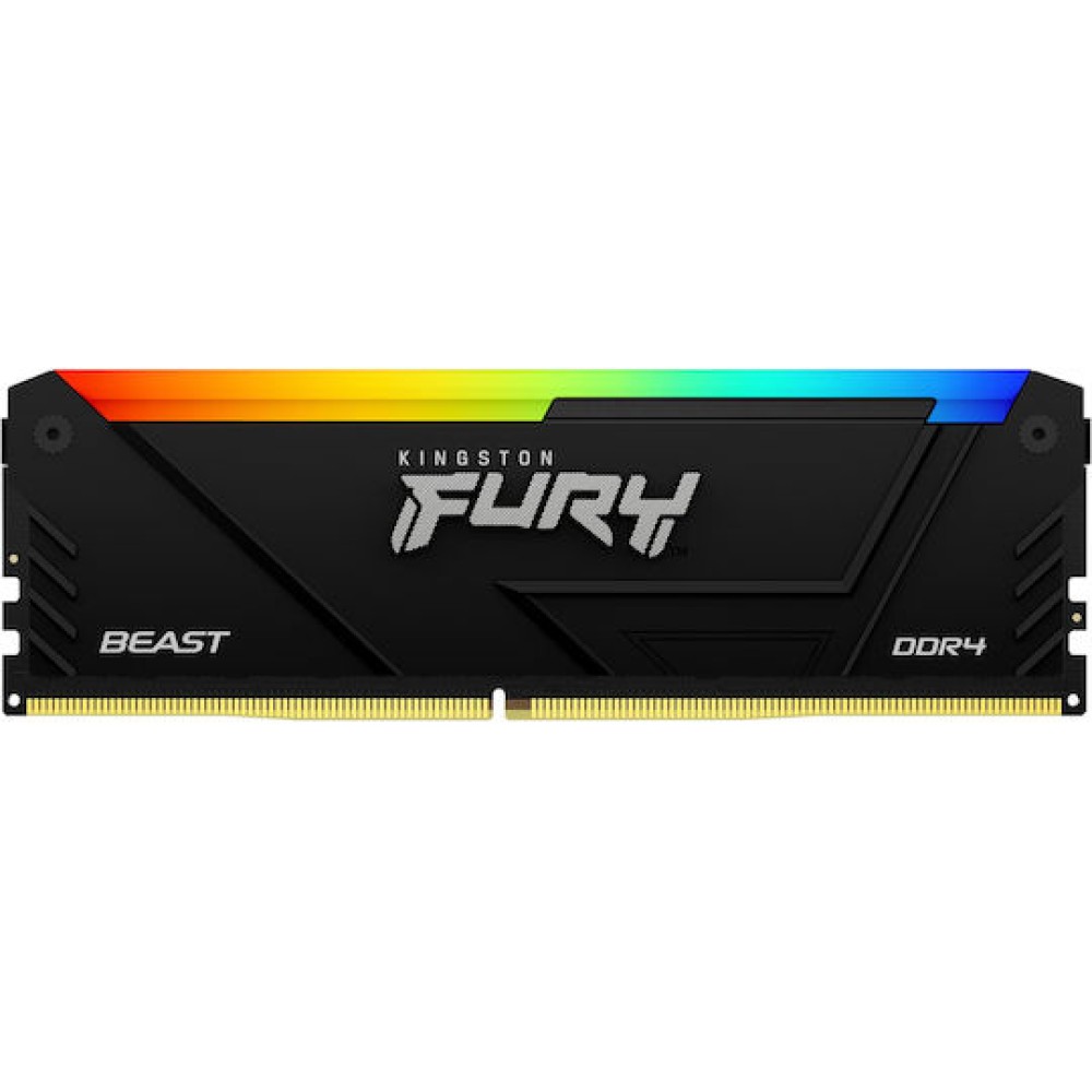Kingston Fury Beast Rgb DDR4 64GB RAM με 2x32GB Modules και Ταχύτητα 3600 για Desktop