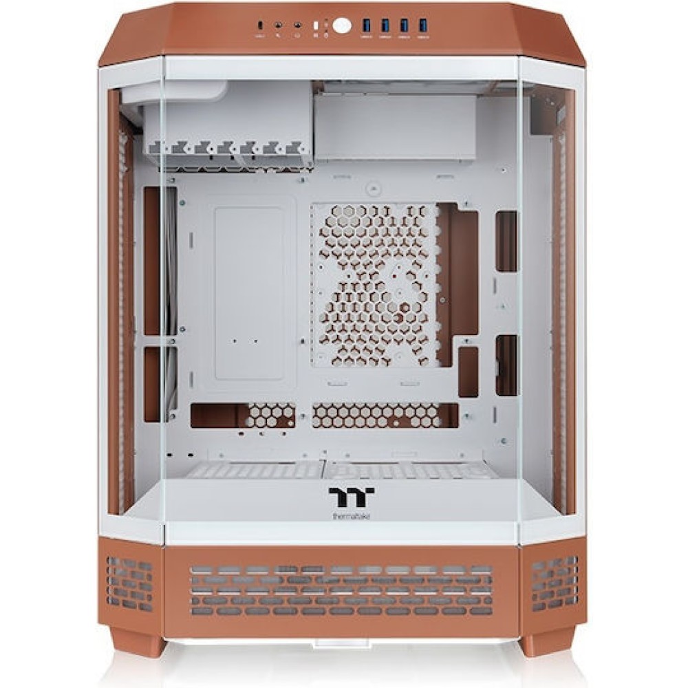Thermaltake The Tower 600 Midi Tower Κουτί Υπολογιστή με Πλαϊνό Παράθυρο Mocha Mousse