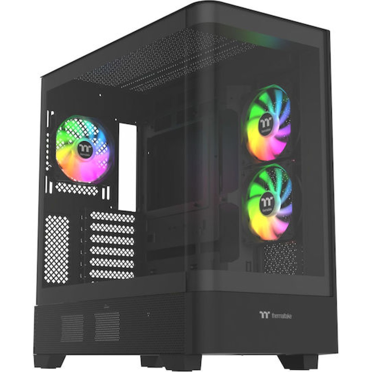 Thermaltake View 290 TG Gaming Micro Tower Κουτί Υπολογιστή με Πλαϊνό Παράθυρο και RGB Φωτισμό Μαύρο