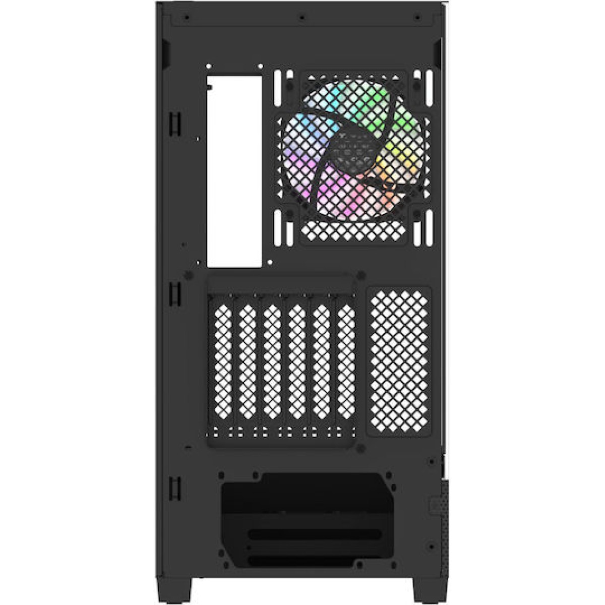 Thermaltake View 290 TG Gaming Micro Tower Κουτί Υπολογιστή με Πλαϊνό Παράθυρο και RGB Φωτισμό Μαύρο