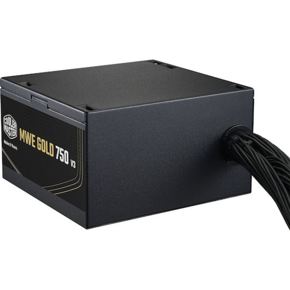 CoolerMaster MWE 750 rev. 3.0 750W Μαύρο Τροφοδοτικό Υπολογιστή Full Wired 80 Plus Gold