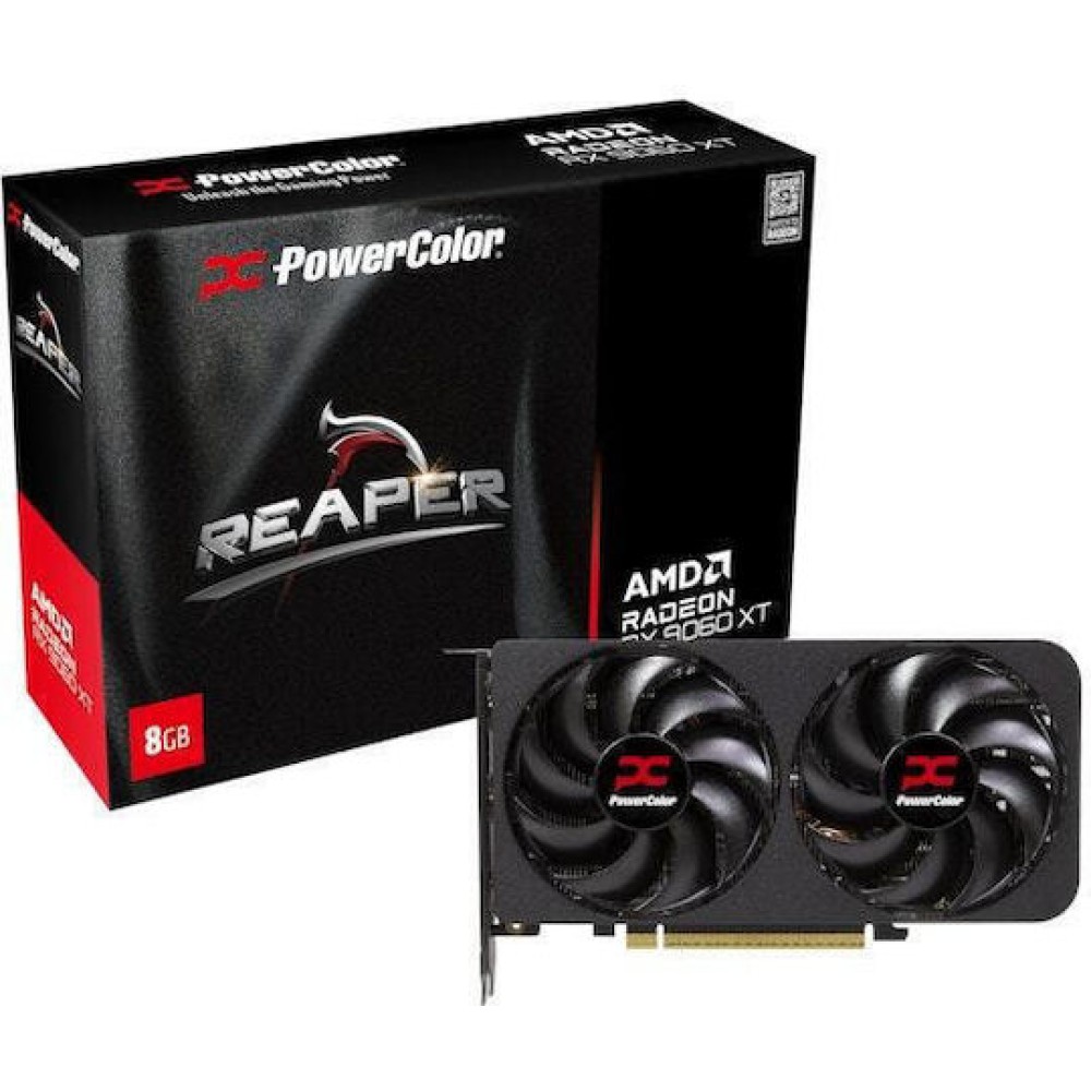 PowerColor Radeon RX 9060 XT 8GB GDDR6 Reaper Κάρτα Γραφικών