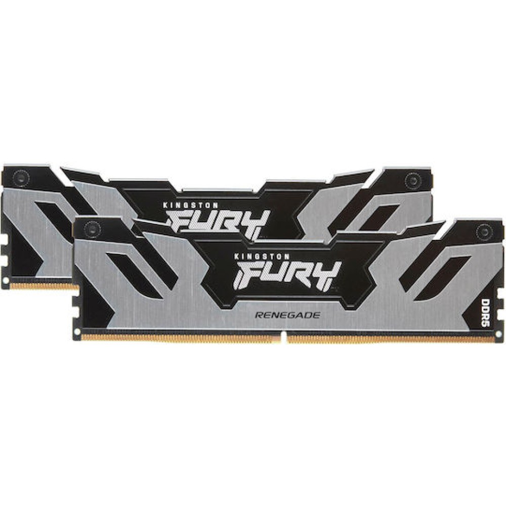 Kingston Fury Renegade Silver DDR5 96GB RAM με 2x48GB Modules και Ταχύτητα 6400 για Desktop
