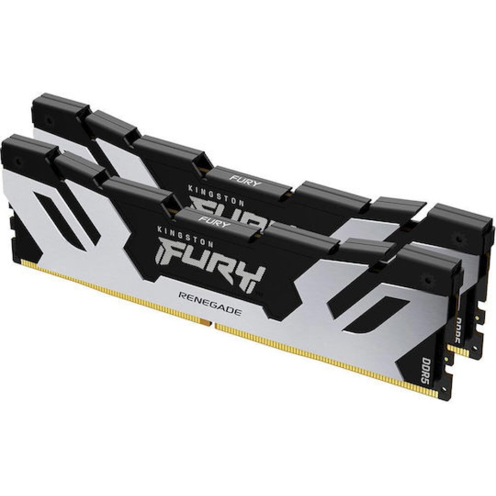 Kingston Fury Renegade Silver DDR5 96GB RAM με 2x48GB Modules και Ταχύτητα 6400 για Desktop