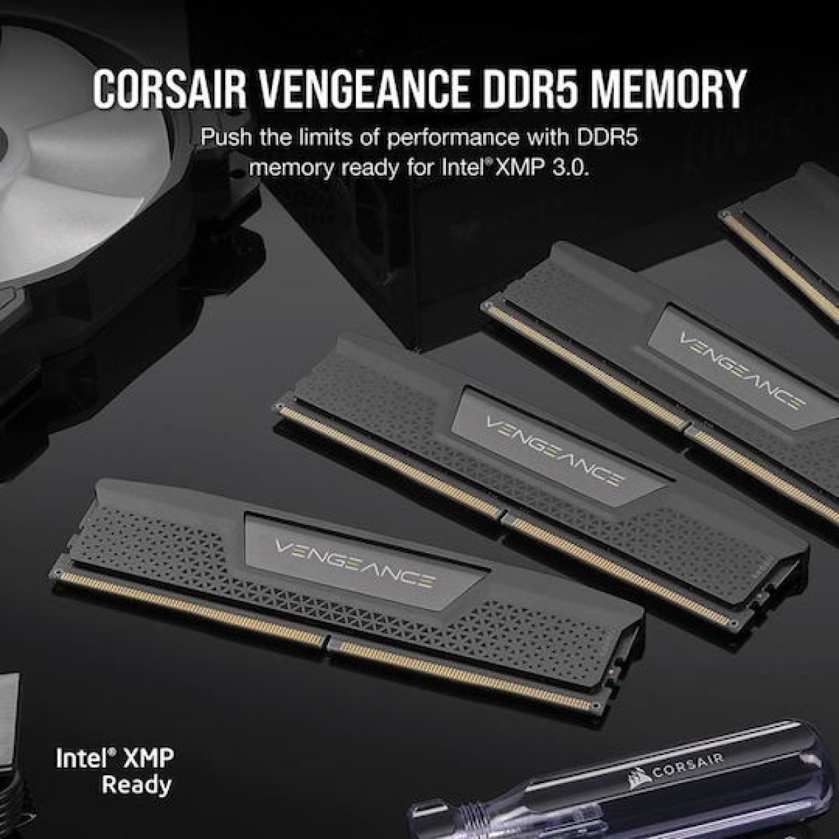Corsair Vengeance DDR5 32GB RAM με 2x16GB Modules και Ταχύτητα 5600 για Desktop