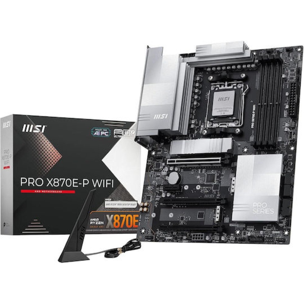 MSI PRO X870E-P WIFI Motherboard ATX με AMD AM5 Socket 7E70-003R
