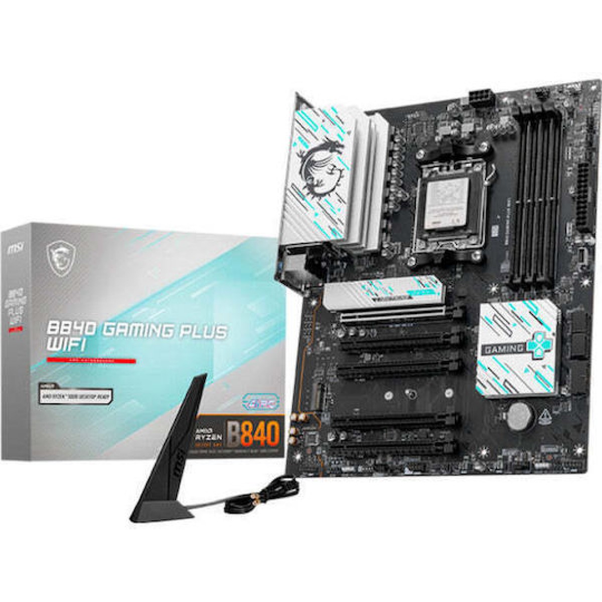 MSI B840M Gaming Plus WIFI6E Motherboard Micro ATX με AMD AM5 Socket 7E77-003R