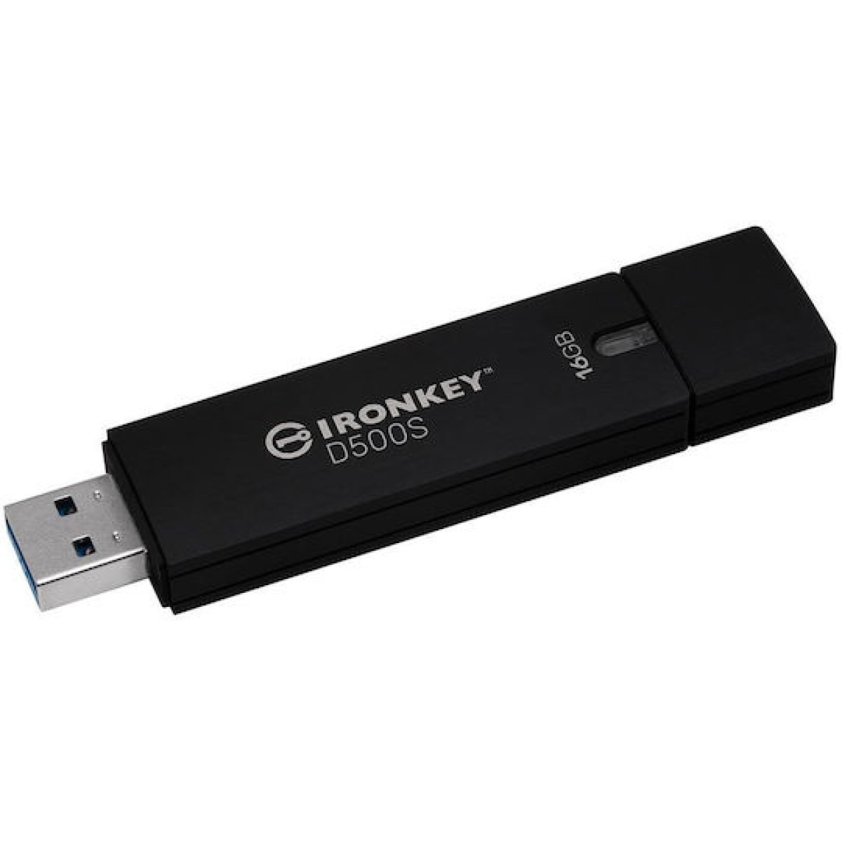 Kingston Ironkey D500s 16GB USB 3.2 Stick Μαύρο