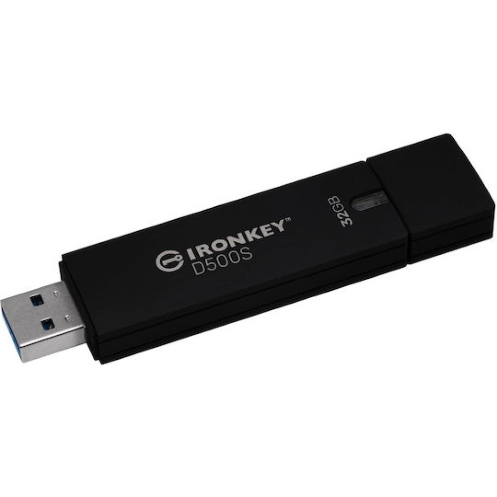 Kingston Ironkey D500s 32GB USB 3.2 Stick Μαύρο