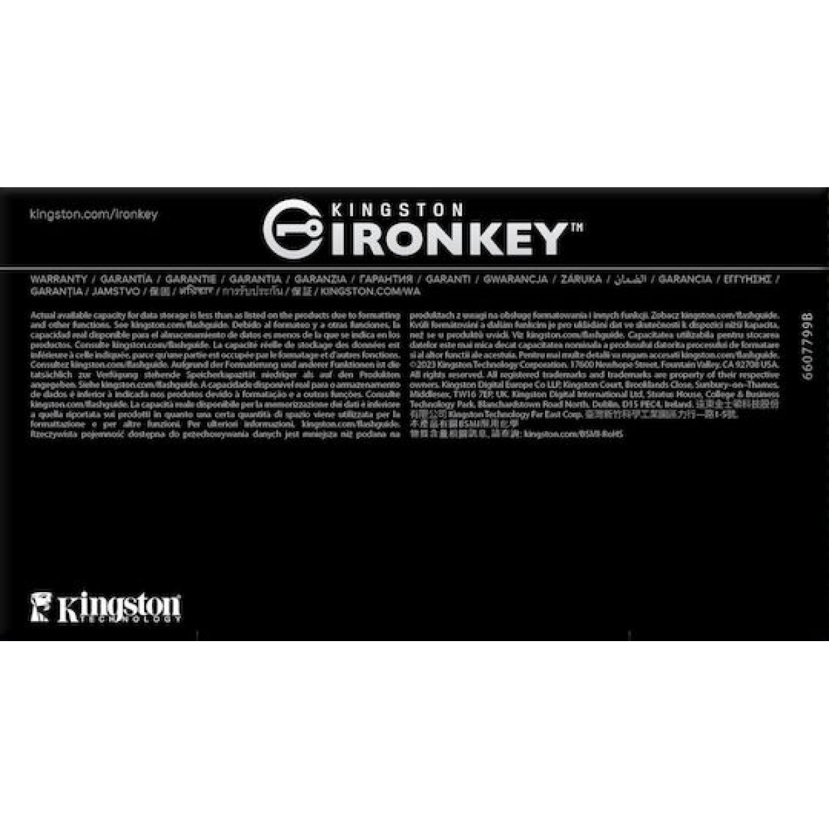 Kingston Ironkey D500s 32GB USB 3.2 Stick Μαύρο