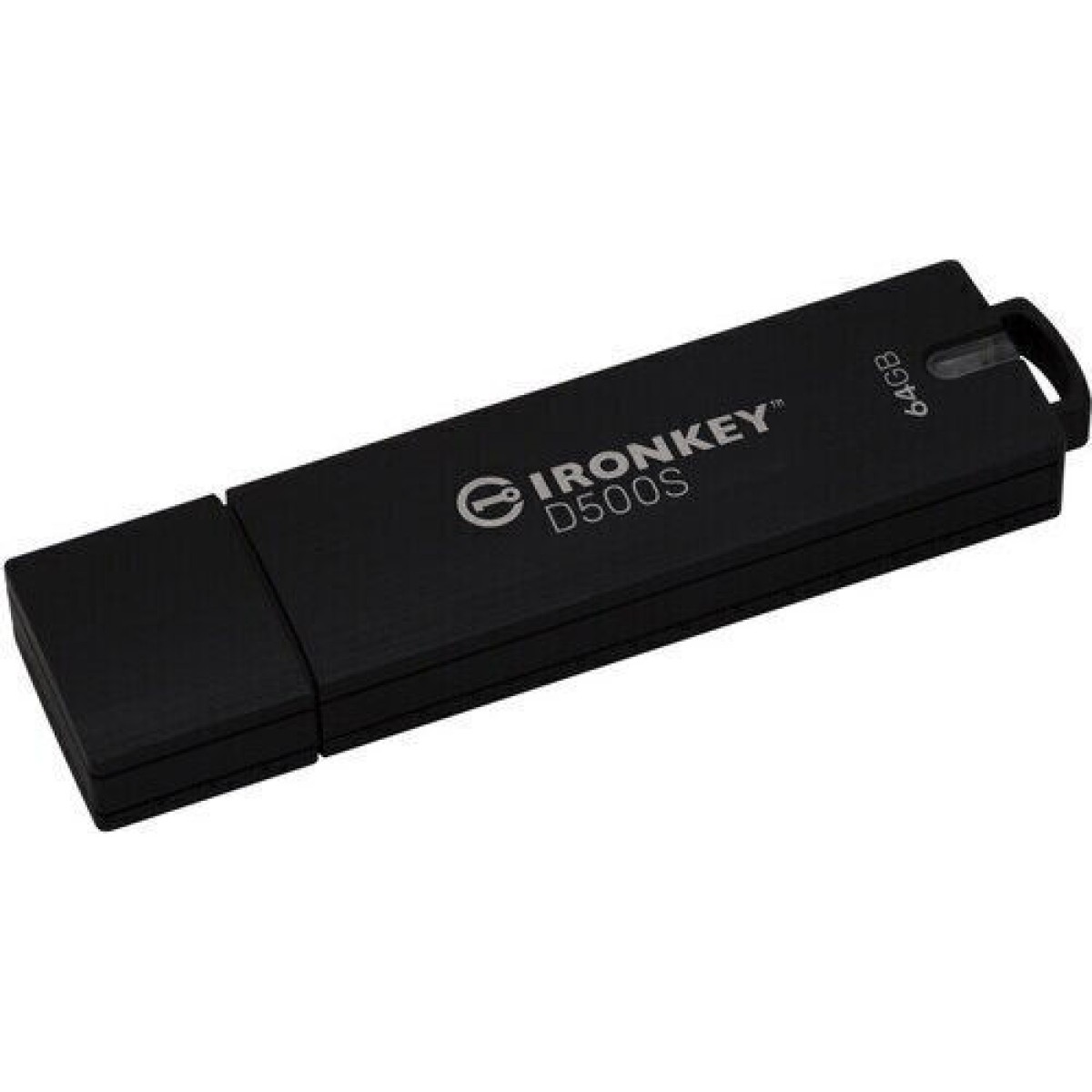 Kingston Ironkey D500s 64GB USB 3.2 Stick Μαύρο