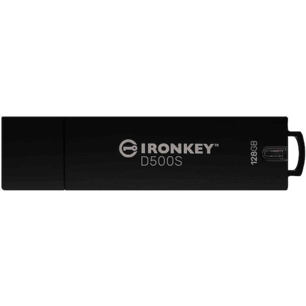 Kingston Ironkey D500s 128GB USB 3.2 Stick Μαύρο