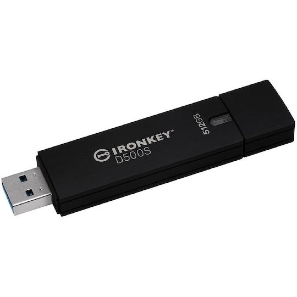 Kingston Ironkey D500s 512GB USB 3.2 Stick Μαύρο