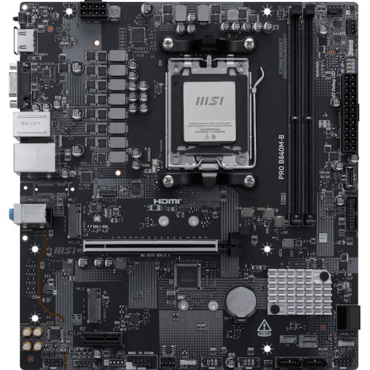 MSI PRO B840M-B Motherboard Micro ATX με AMD AM5 Socket 7E76-002R