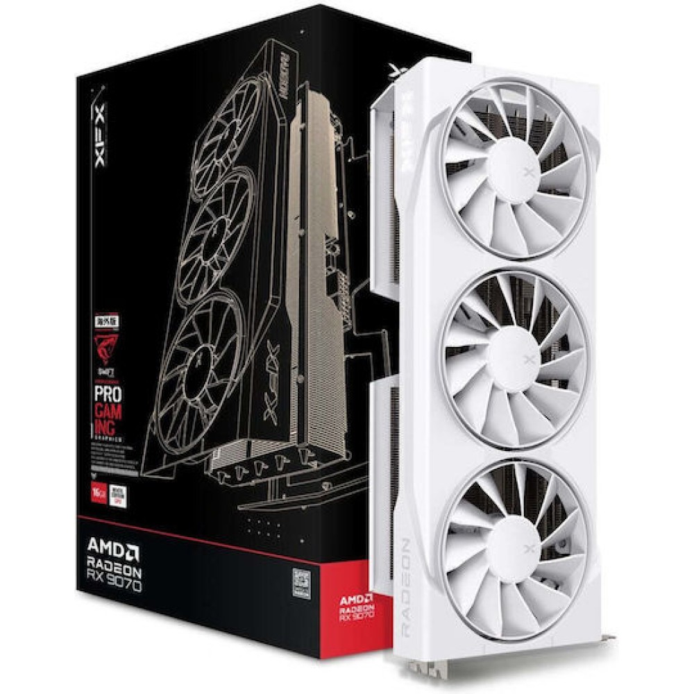 XFX Radeon RX 9070 16GB GDDR6 Swift OC White Κάρτα Γραφικών