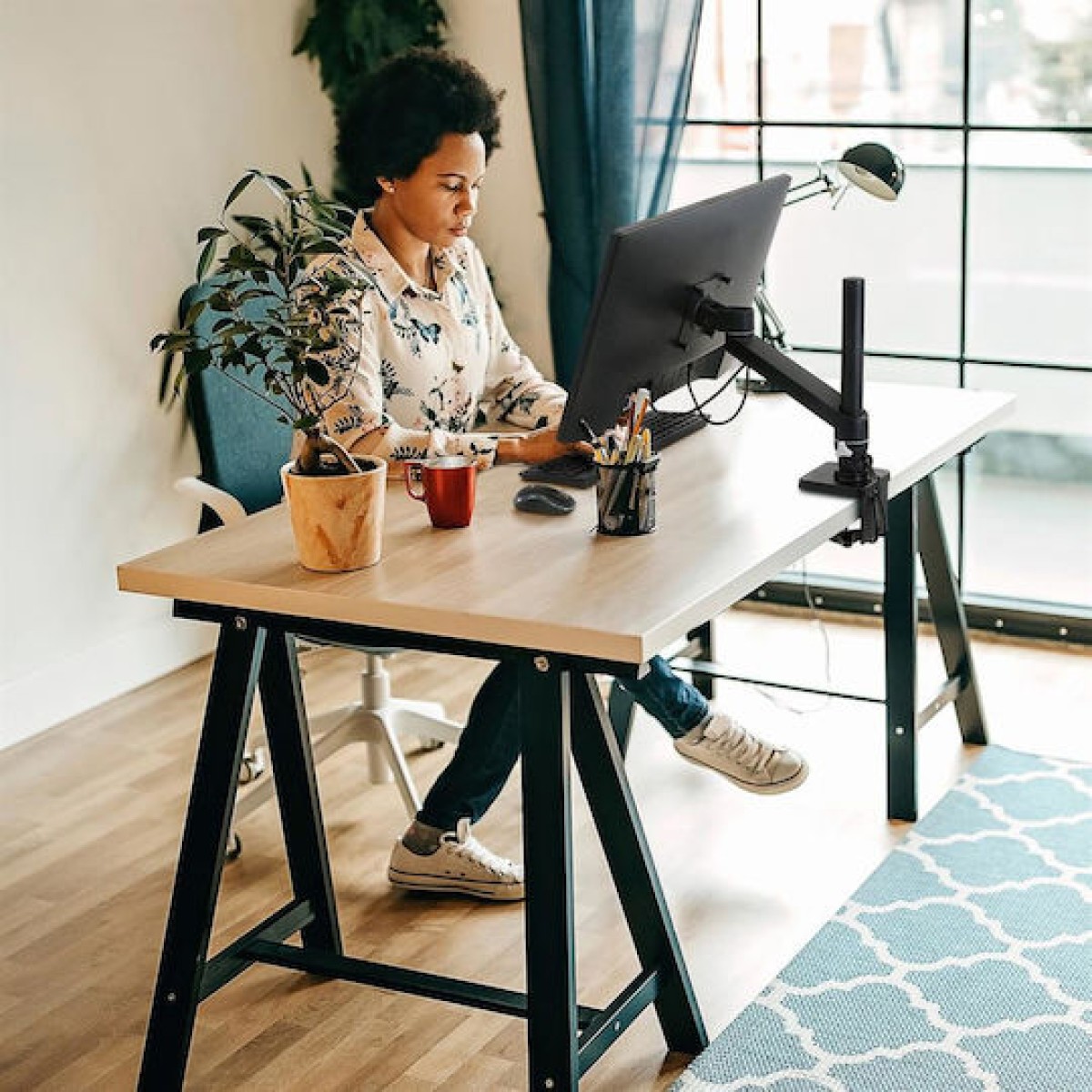 Ergotron NX Series Επιτραπέζια Βάση Οθόνης έως 34