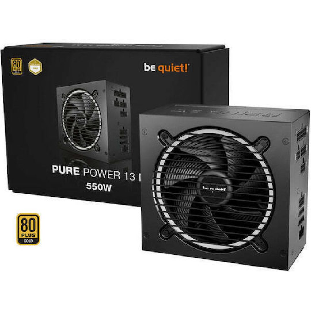 Be Quiet Pure Power 13 M 550W Μαύρο Τροφοδοτικό Υπολογιστή Full Modular 80 Plus Gold