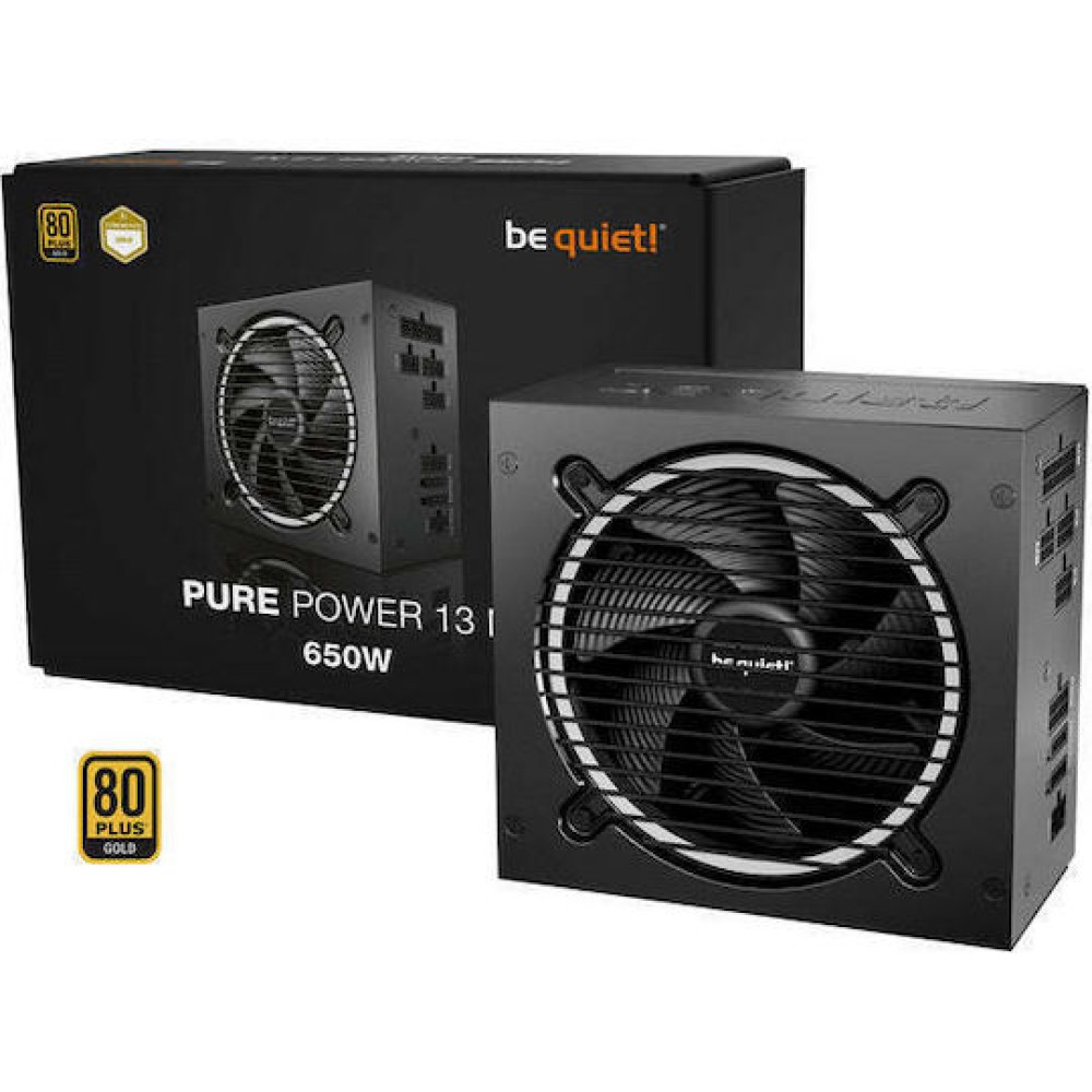 Be Quiet Pure Power 13 M 650W Μαύρο Τροφοδοτικό Υπολογιστή Full Modular 80 Plus Gold