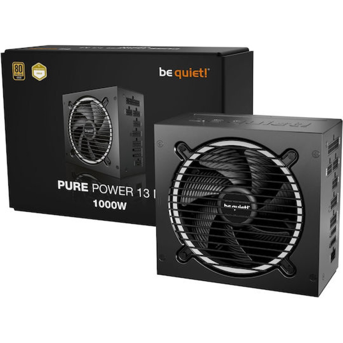Be Quiet Pure Power 13 M 1000W Μαύρο Τροφοδοτικό Υπολογιστή Full Modular 80 Plus Gold