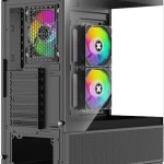 Xilence Xilent Beam XG172 Midi Tower Κουτί Υπολογιστή με Πλαϊνό Παράθυρο και ARGB Φωτισμό Μαύρο