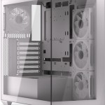 Krux Exo Gaming Midi Tower Κουτί Υπολογιστή με Πλαϊνό Παράθυρο και ARGB Φωτισμό Λευκό