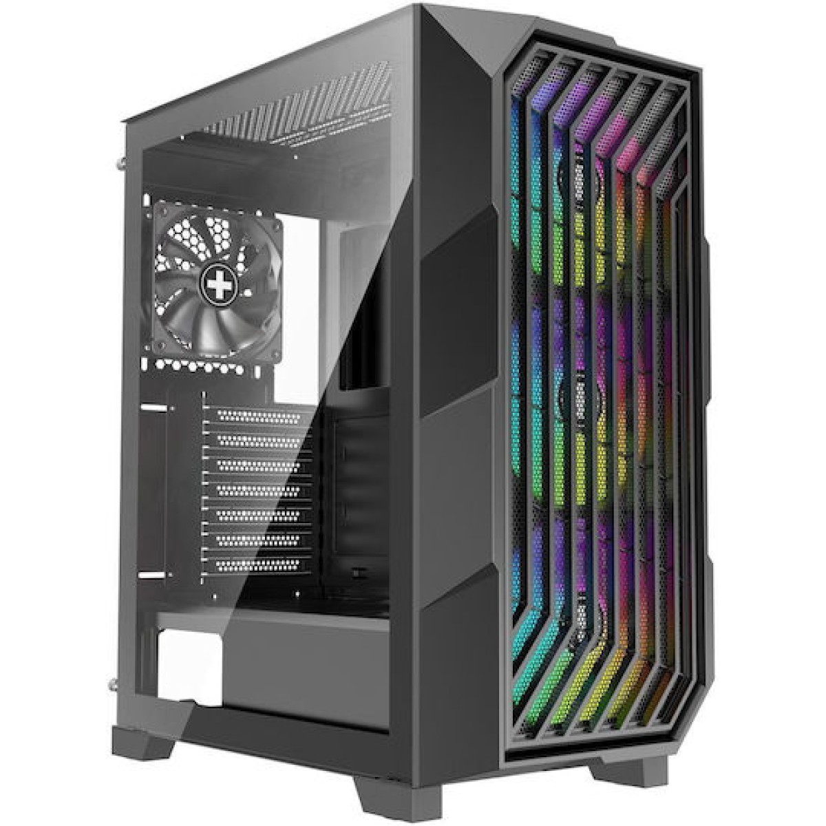 Xilence Xilent Breeze II Gaming Midi Tower Κουτί Υπολογιστή με Πλαϊνό Παράθυρο Μαύρο