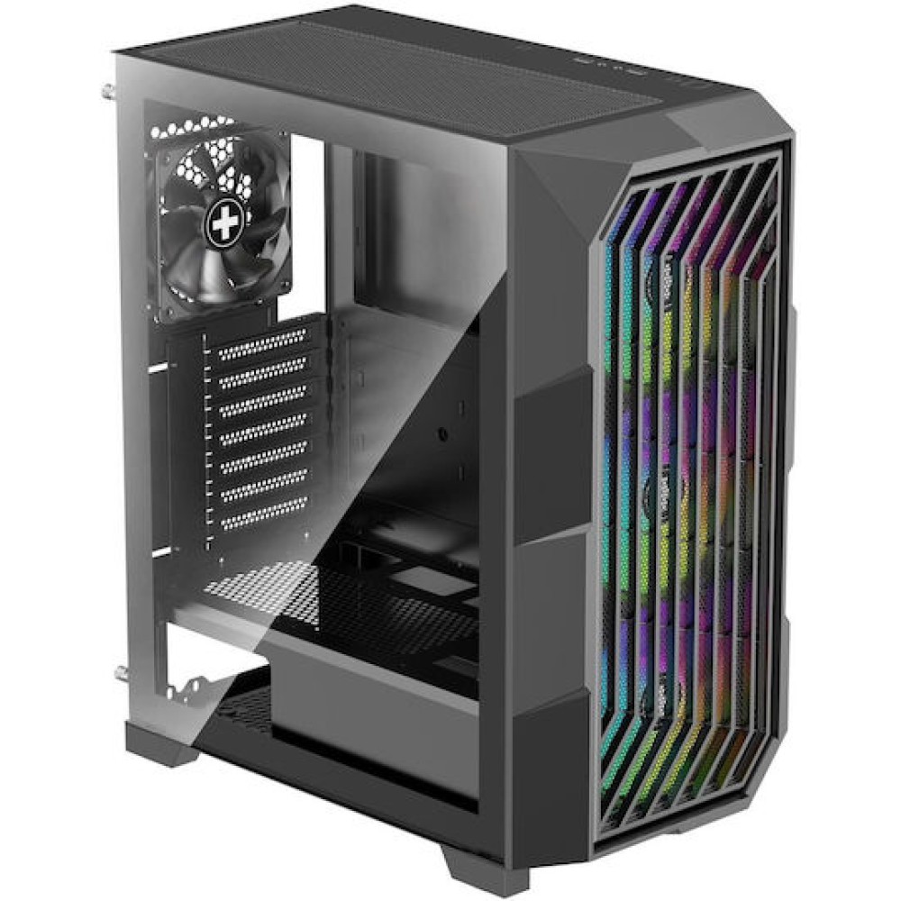 Xilence Xilent Breeze II Gaming Midi Tower Κουτί Υπολογιστή με Πλαϊνό Παράθυρο Μαύρο