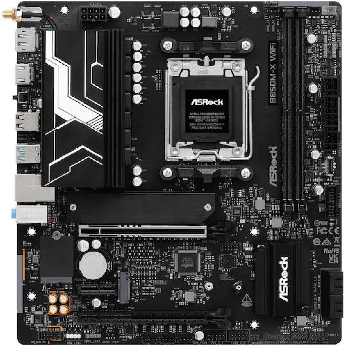 ASRock B850M-X WiFi rev. 2.0 Motherboard Micro ATX με AMD AM5 Socket 90-MXBSH0-A0UAYZ