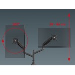 One For All Βάση Γραφείου για 2 Οθόνες με Βραχίονα (DM5210)