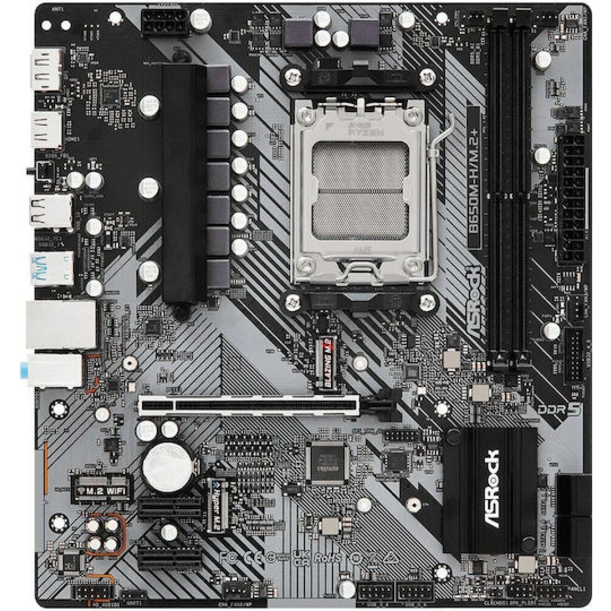 ASRock B650M-H/M.2+ Motherboard Micro ATX με AMD AM5 Socket 90-MXBMS0-A0UAYZ