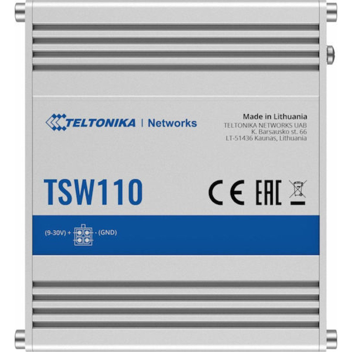 Teltonika TSW110 Unmanaged L2 Switch με 5 Θύρες Gigabit (1Gbps) Ethernet